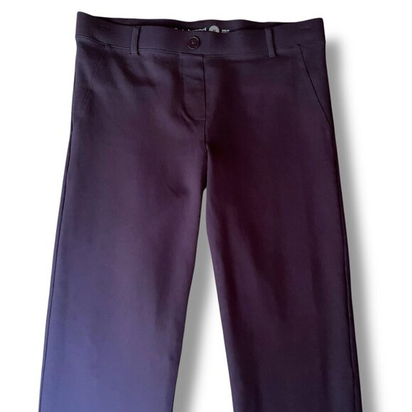 Betabrand Women Classic Dress Yoga Pant Sz Medium Navy Blue Straight Leg Pull On - Picture 7 of 11